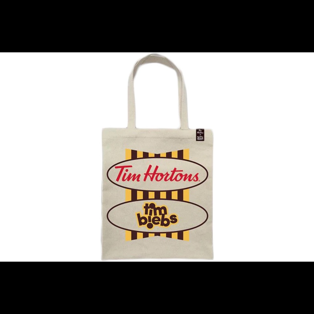 TIM HORTONS X JUSTIN BIEBER Tim Biebs Collectible Tote Bag